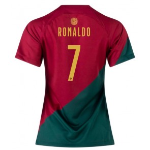 Portugal Cristiano Ronaldo #7 Replika Hjemmebanetrøje Dame VM 2022 Kortærmet